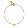 14K Yellow Gold Bujukan Initial Y Bracelet