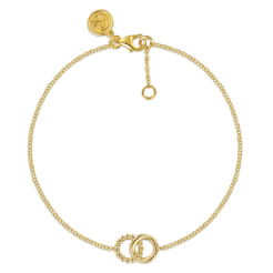 14K Yellow Gold Bujukan Interlocking Bracelet