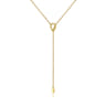 14K Yellow Gold Bujukan Lariat Necklace