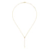 14K Yellow Gold Bujukan Lariat Necklace