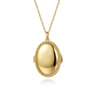 14K Yellow Gold Bujukan Locket Pendant Necklace