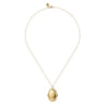 14K Yellow Gold Bujukan Locket Pendant Necklace