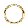 14K Yellow Gold Bujukan Marquise Pave Diamond Ring     Diamond Ring - 0.15 ct