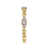 14K Yellow Gold Bujukan Marquise Pave Diamond Ring     Diamond Ring - 0.15 ct