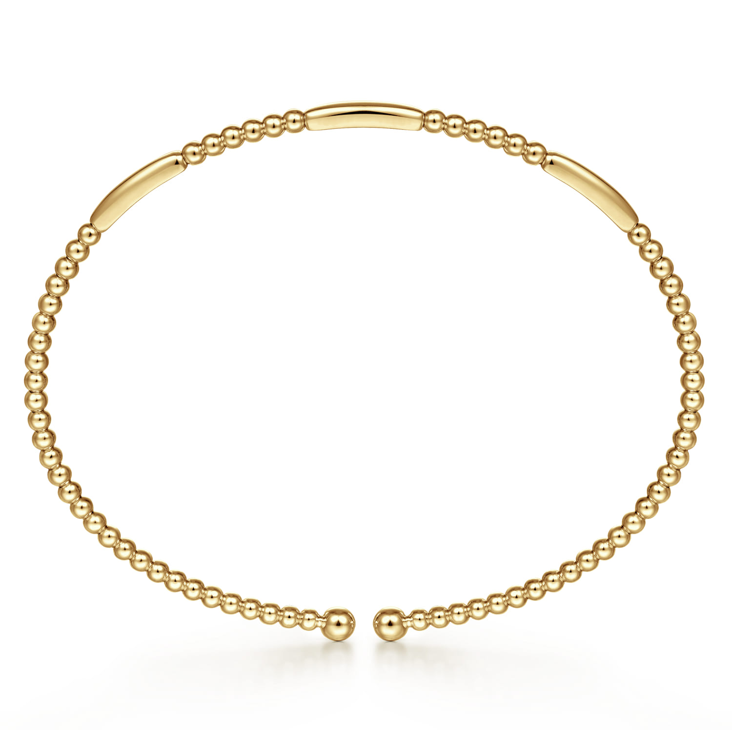 14K Yellow Gold Bujukan Open Bangle - Shot 3