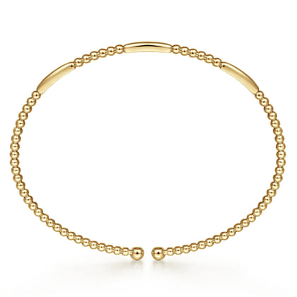 14K Yellow Gold Bujukan Open Bangle