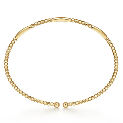14K Yellow Gold Bujukan Open Bangle