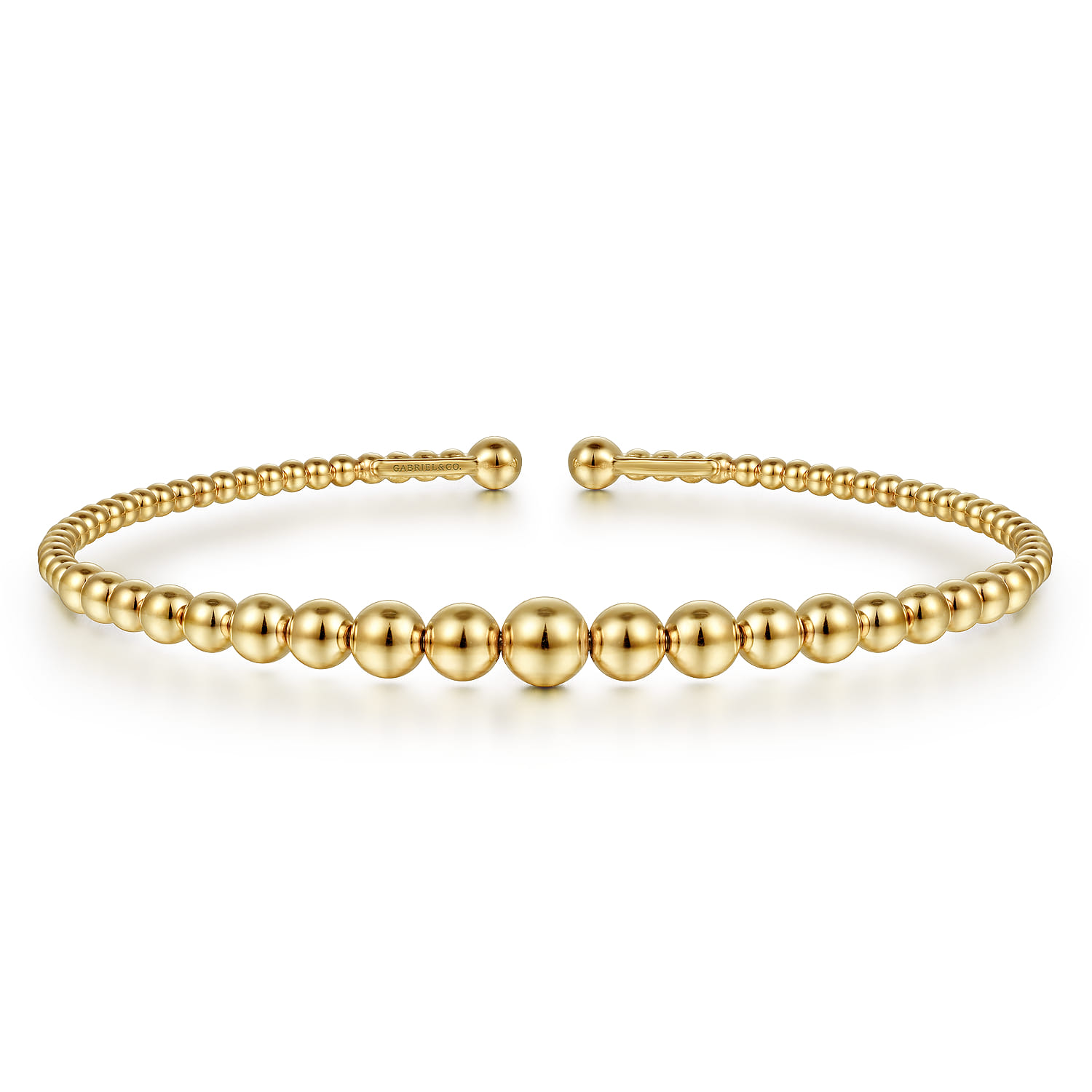 14K Yellow Gold Bujukan Open Bangle - Shot 1