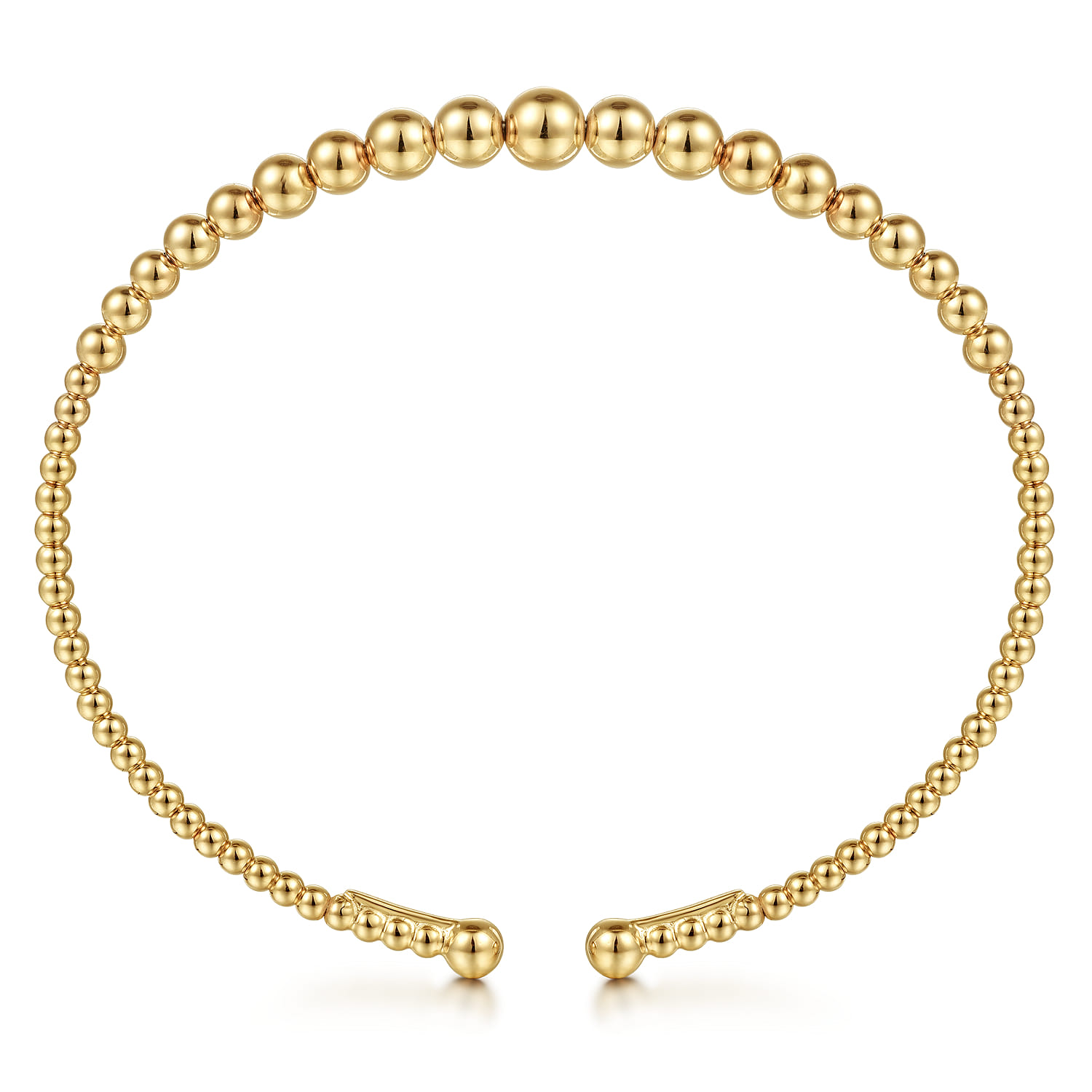 14K Yellow Gold Bujukan Open Bangle - Shot 3