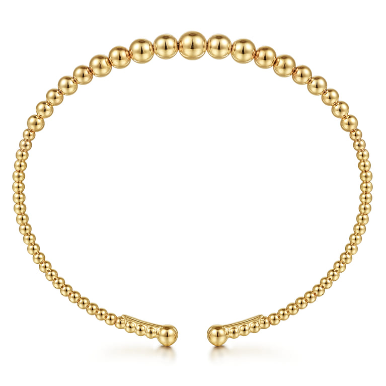 14K Yellow Gold Bujukan Open Bangle - Shot 3