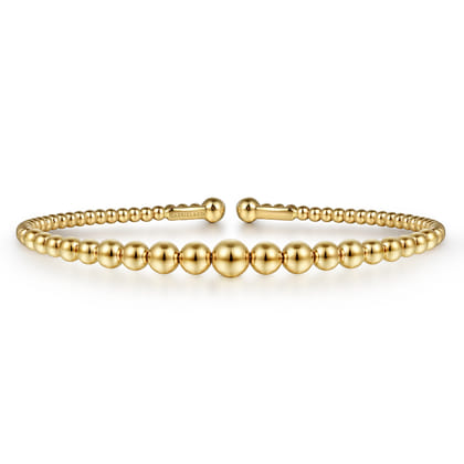 14K Yellow Gold Bujukan Open Bangle