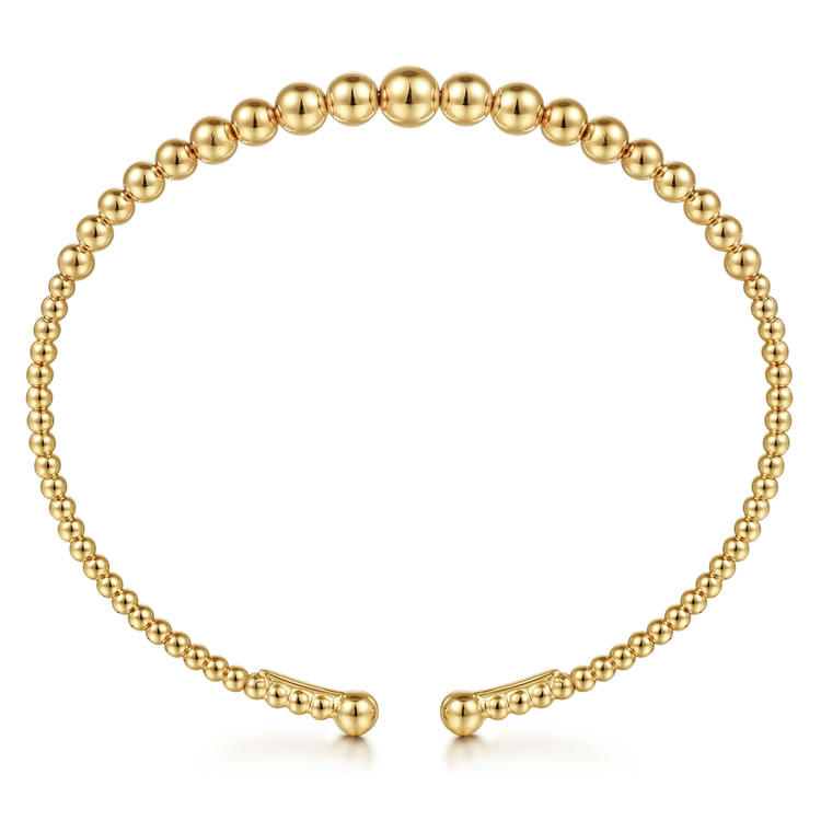 14K Yellow Gold Bujukan Open Bangle