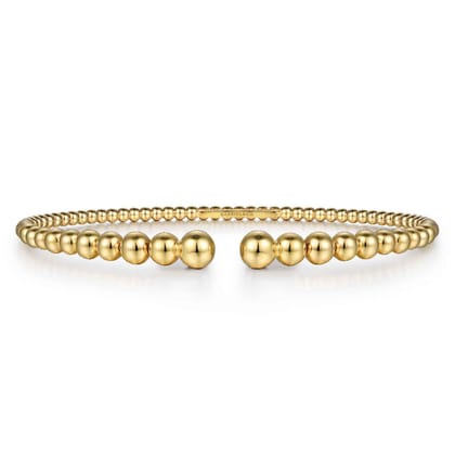 14K Yellow Gold Bujukan Open Bangle