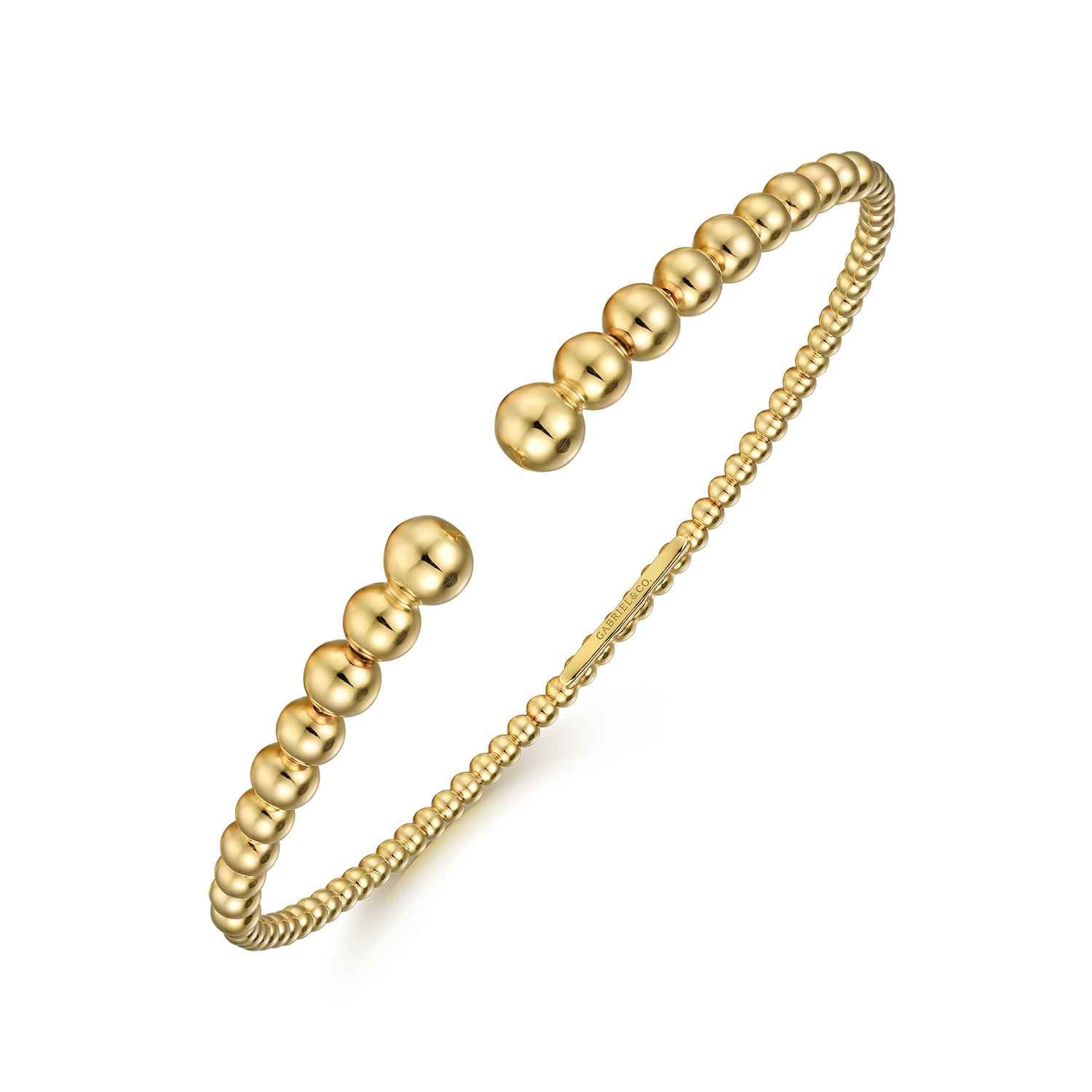14K Yellow Gold Bujukan Open Bangle - Shot 2
