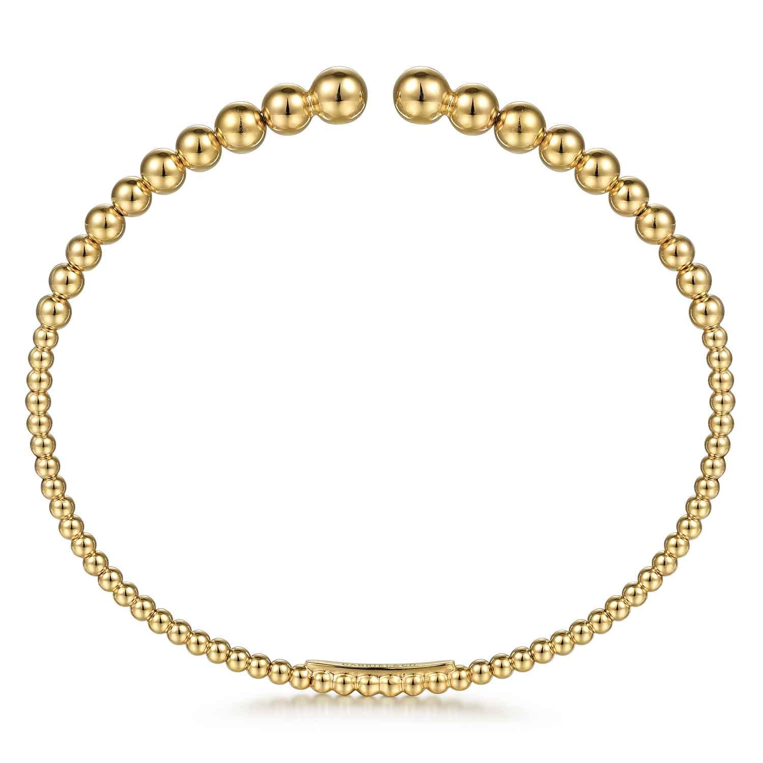14K Yellow Gold Bujukan Open Bangle - Shot 3
