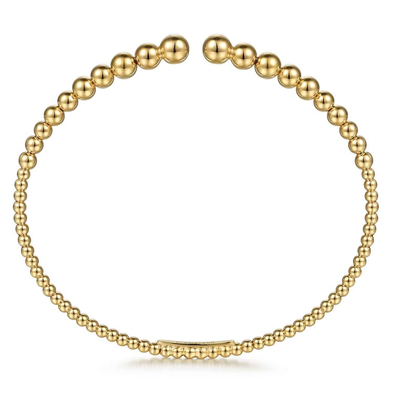 14K Yellow Gold Bujukan Open Bangle - Shot 3