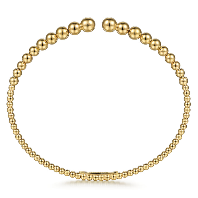 14K Yellow Gold Bujukan Open Bangle - Shot 3