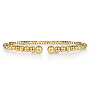 14K Yellow Gold Bujukan Open Bangle