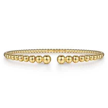 14K Yellow Gold Bujukan Open Bangle