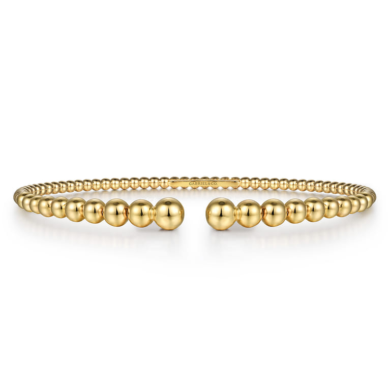 14K Yellow Gold Bujukan Open Bangle - Shot 1