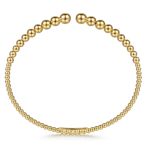 14K Yellow Gold Bujukan Open Bangle