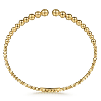 14K Yellow Gold Bujukan Open Bangle