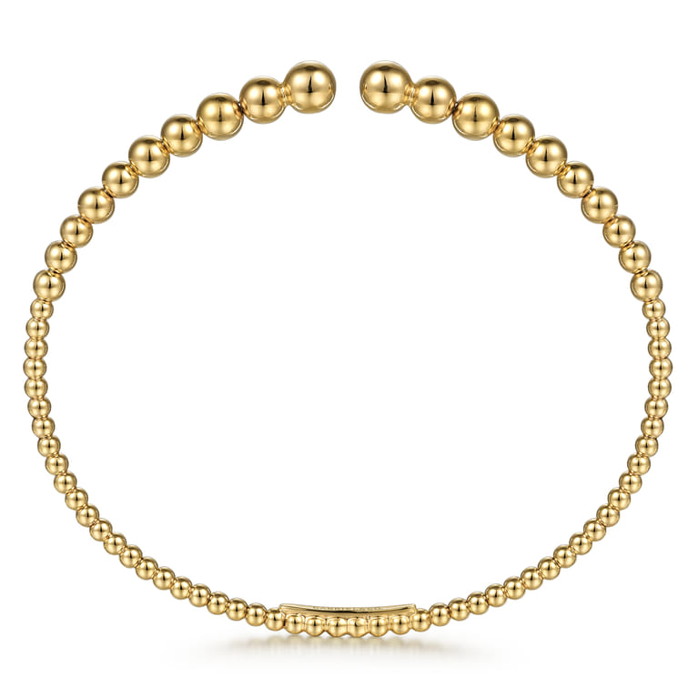 14K Yellow Gold Bujukan Open Bangle - Shot 3