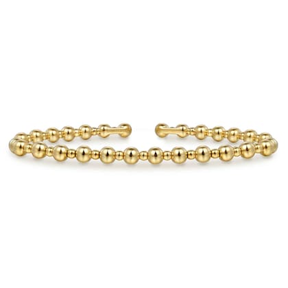 14K Yellow Gold Bujukan Open Bangle