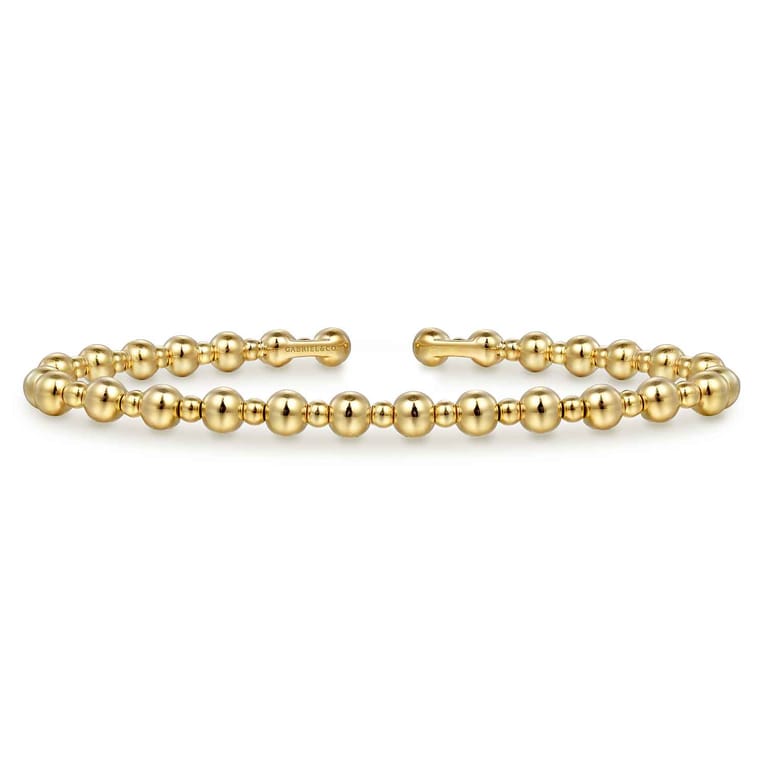 14K Yellow Gold Bujukan Open Bangle - Shot 1