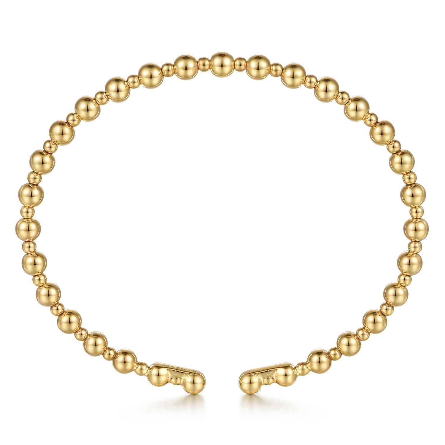 14K Yellow Gold Bujukan Open Bangle - Shot 3