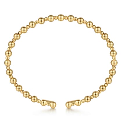 14K Yellow Gold Bujukan Open Bangle