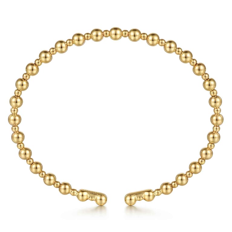 14K Yellow Gold Bujukan Open Bangle - Shot 3