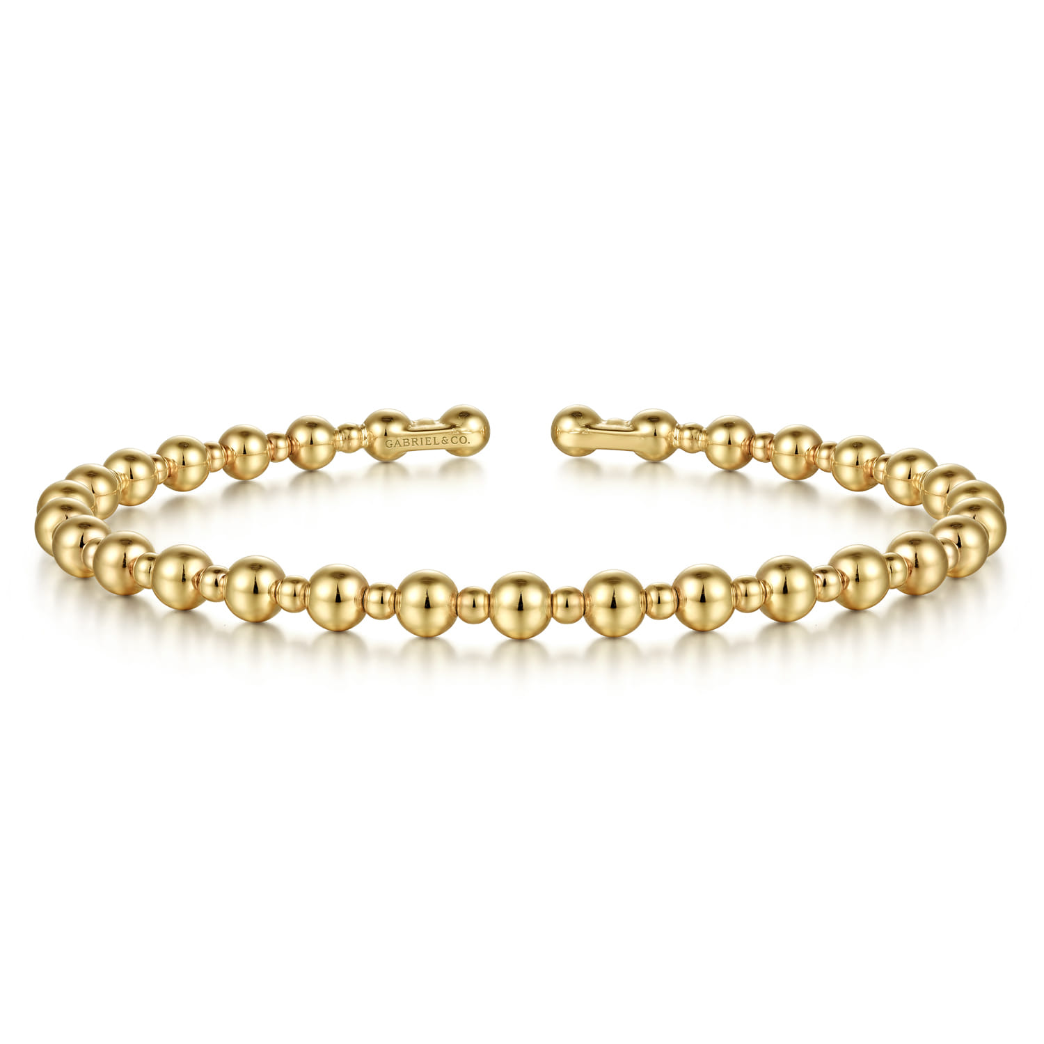 14K Yellow Gold Bujukan Open Bangle - Shot 1