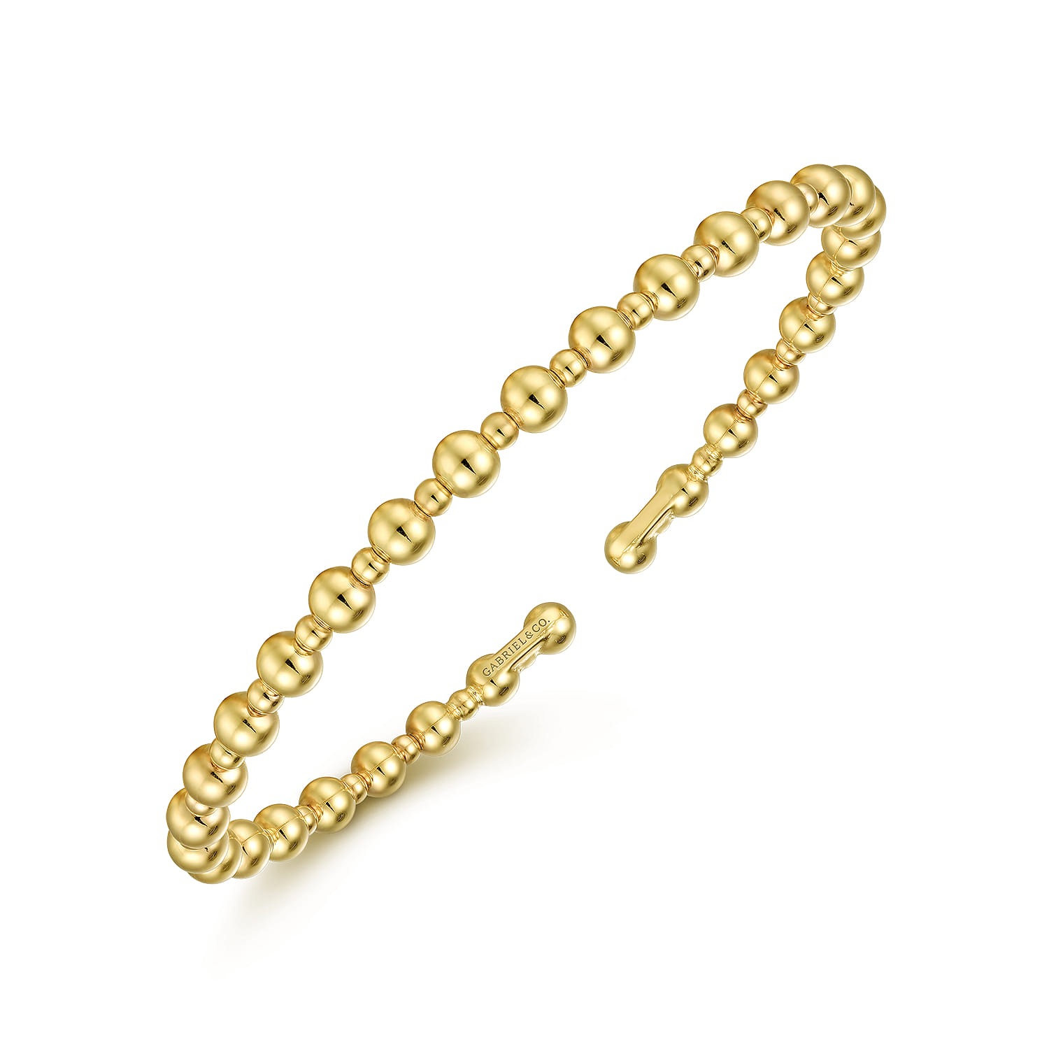 14K Yellow Gold Bujukan Open Bangle - Shot 2