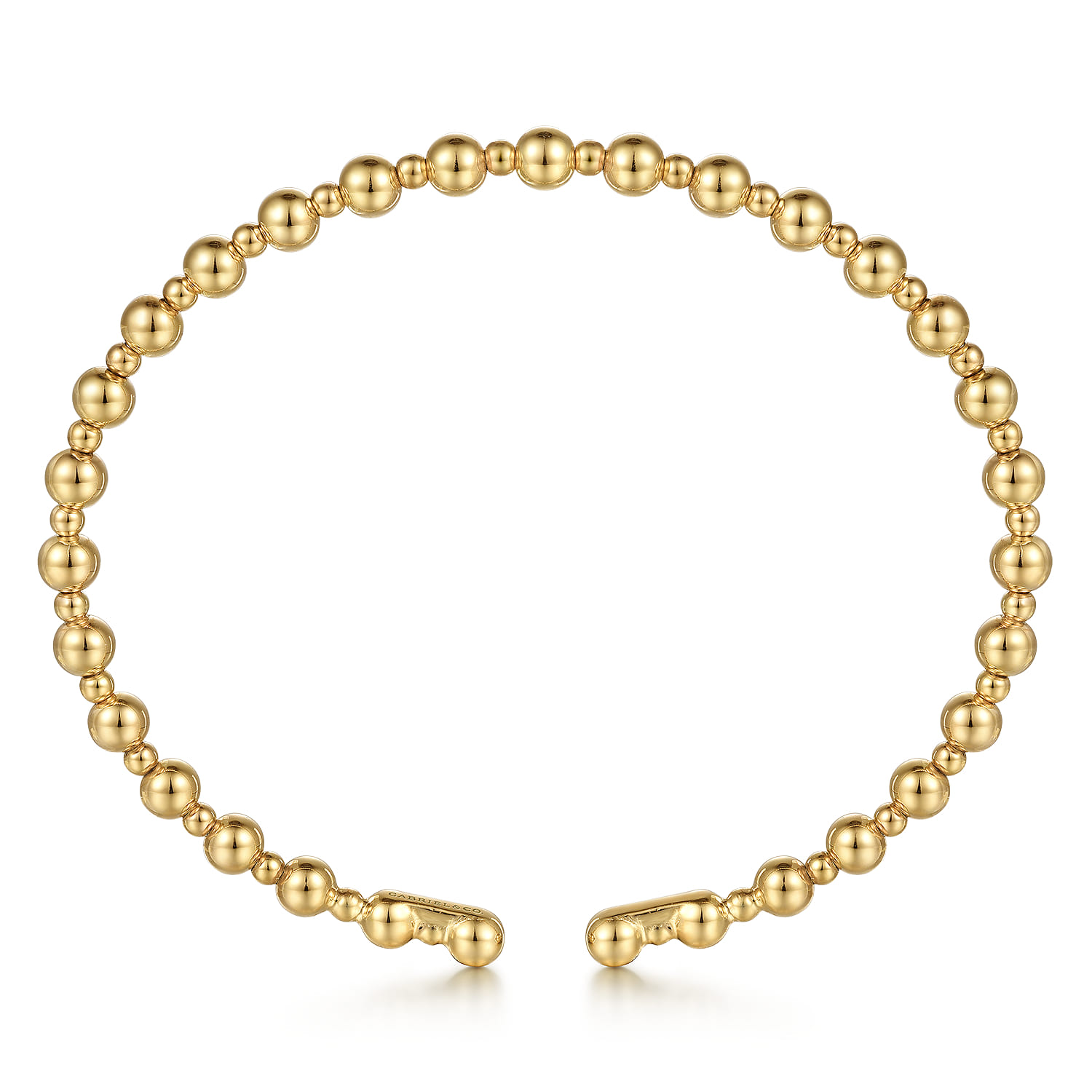 14K Yellow Gold Bujukan Open Bangle - Shot 3