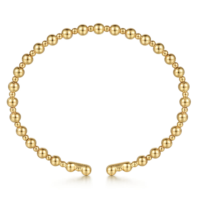 14K Yellow Gold Bujukan Open Bangle - Shot 3