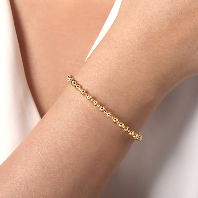 14K Yellow Gold Bujukan Open Bangle - Shot 4