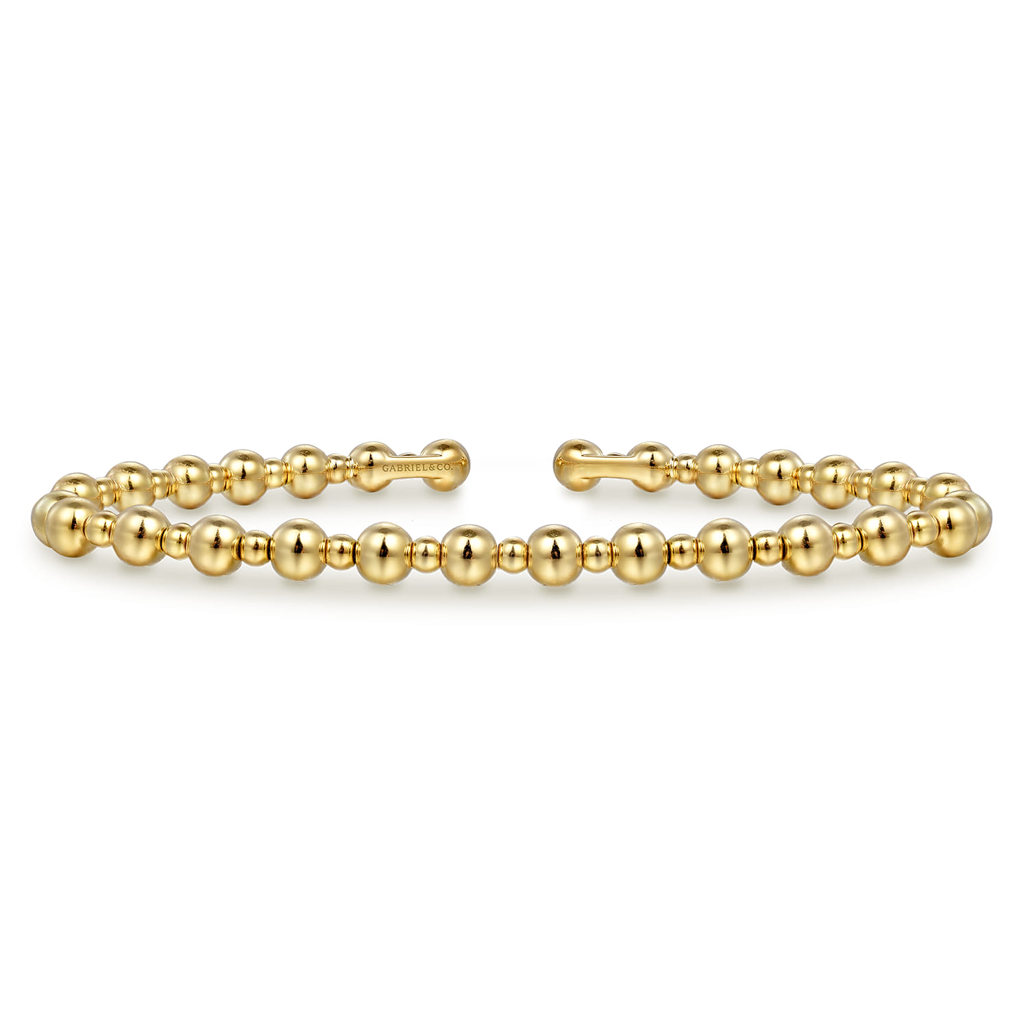 14K Yellow Gold Bujukan Open Bangle - Shot 1