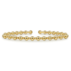 14K Yellow Gold Bujukan Open Bangle