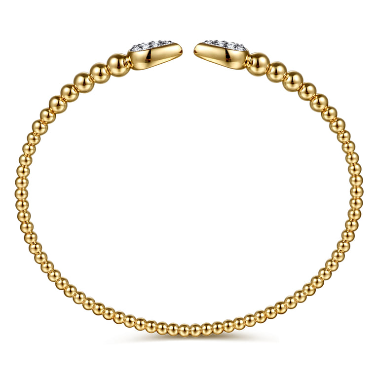 14k Yellow Gold Bujukan Open Bracelet. SKU: BG5048-6Y45JJ | Gabriel & Co.