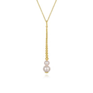 14K Yellow Gold Bujukan Pearl Drop Necklace