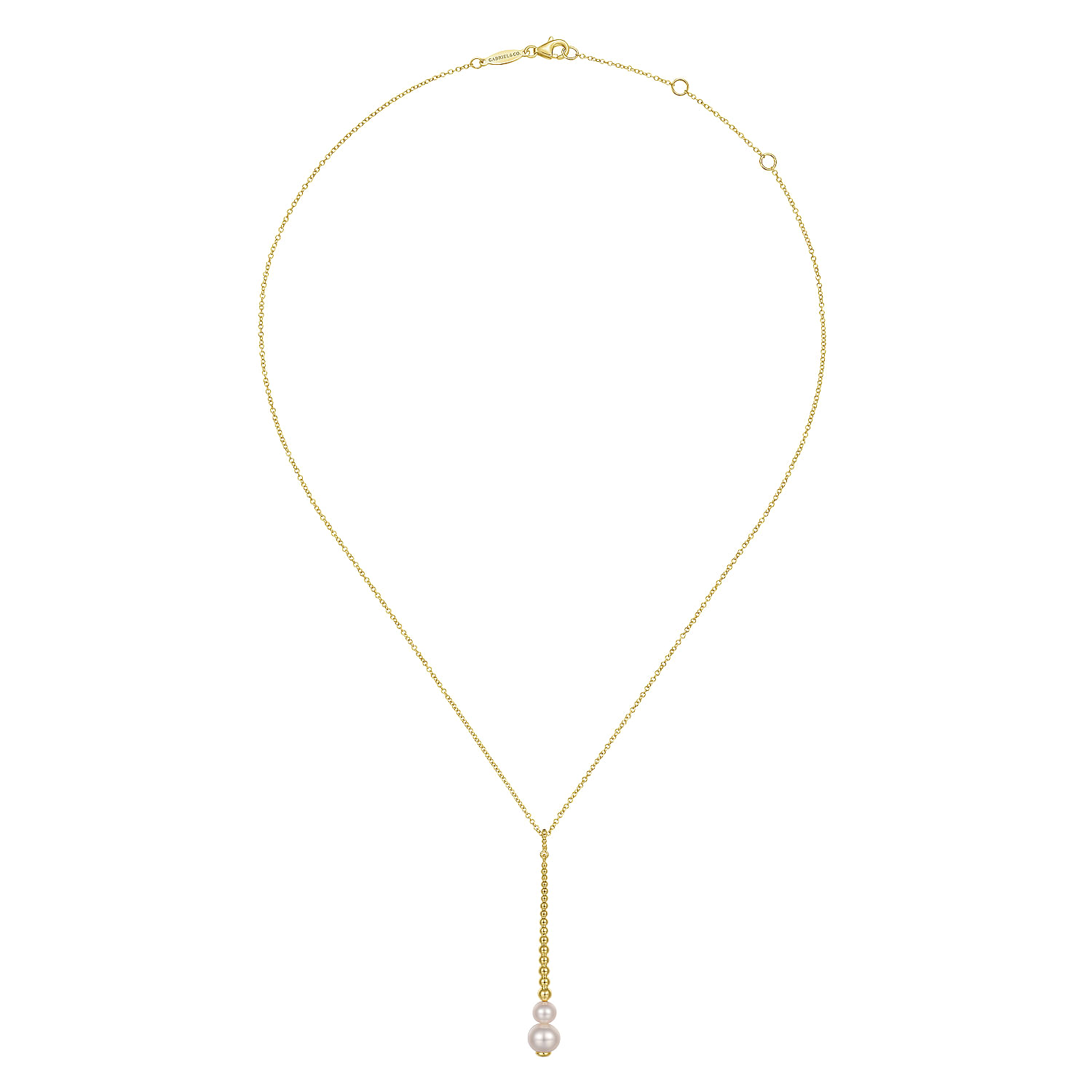 14K Yellow Gold Bujukan Pearl Drop Necklace