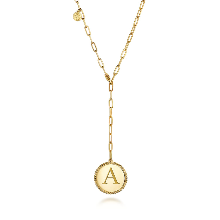14K Yellow Gold Bujukan Pendant Hollow Chain Necklace