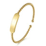 14K Yellow Gold Bujukan Personalized Bangle