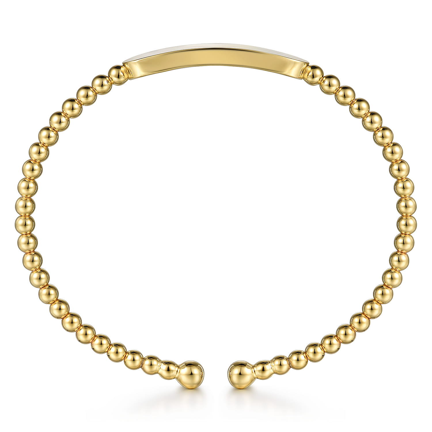 14K Yellow Gold Bujukan Personalized Bangle - Shot 3