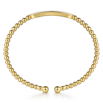14K Yellow Gold Bujukan Personalized Bangle