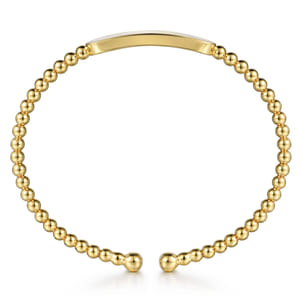 14K Yellow Gold Bujukan Personalized Bangle