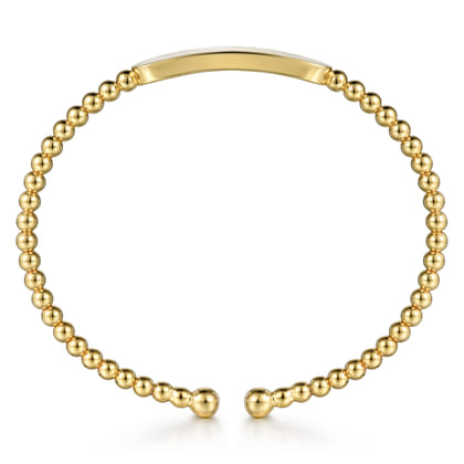 14K Yellow Gold Bujukan Personalized Bangle