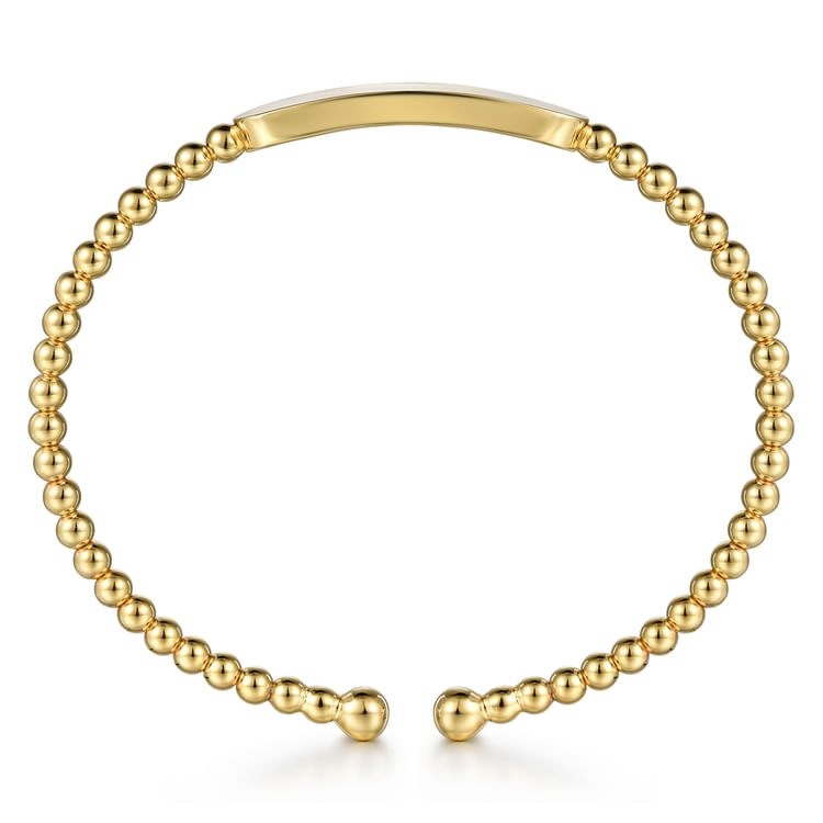 14K Yellow Gold Bujukan Personalized Bangle