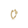 14K Yellow Gold Bujukan Pink Tourmaline 15mm Huggie Earrings